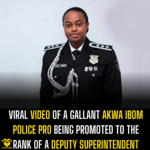 Viral video of a gallant Akwa Ibom Police PRO being promoted to the rank of a Deputy Superintendent