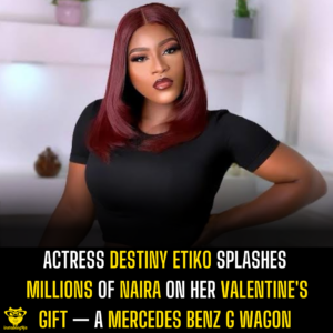 Actress Destiny Etiko splashes millions of naira on her Valentine’s gift — a Mercedes Benz G Wagon