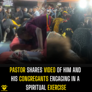 Pastor shares video of him and his congregants engaging in a spiritual exercise