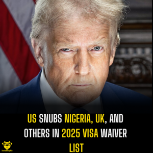 US snubs Nigeria, UK, and others in 2025 Visa Waiver List