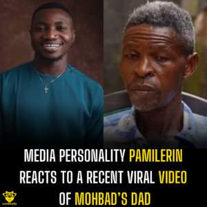 Media personality Pamilerin reacts to a recent viral video of Mohbad’s dad