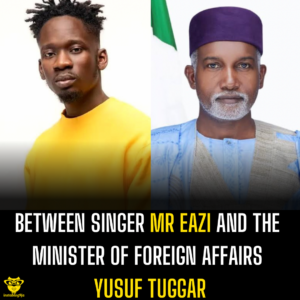 Between singer Mr Eazi and the Minister of Foreign Affairs Yusuf Tuggar