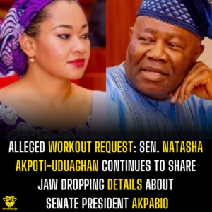 Alleged Workout Request: Sen. Natasha Akpoti-Uduaghan continues to share jaw dropping details about Senate President Akpabio