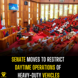 Senate moves to restrict daytime operations of heavy-duty vehicles