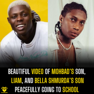 Beautiful video of Mohbad’s son, Liam, and Bella Shmurda’s son peacefully going to school