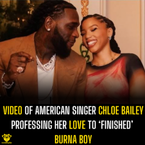 Video of American singer Chloe Bailey professing her love to ‘finished’ Burna Boy