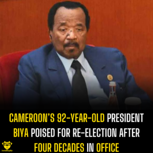 Cameroon’s 92-Year-Old President Biya Poised for Re-election After Four Decades in Office