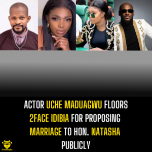 Any woman suActor Uche Maduagwu floors 2Face Idibia for proposing marriage to Hon. Natasha publicly