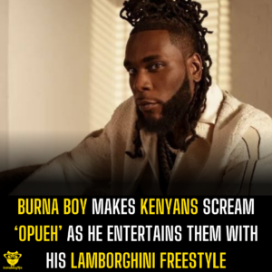 Burna Boy makes Kenyans scream ‘Opueh’ as he entertains them with his Lamborghini freestyle