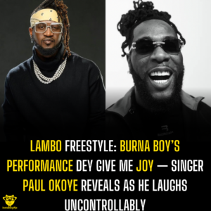 Lambo Freestyle: Burna Boy’s performance dey give me joy — Singer Paul Okoye reveals as he laughs uncontrollably