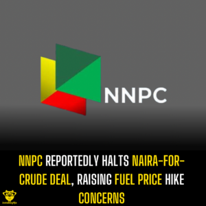 NNPC Reportedly Halts Naira-for-Crude Deal, Raising Fuel Price Hike Concerns