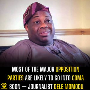 Most of the major opposition parties are likely to go into coma soon — Journalist Dele Momodu