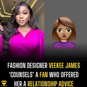 Fashion designer Veekee James ‘counsels’ a fan who offered her a relationship advice