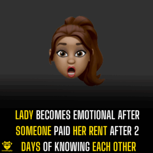 Lady becomes emotional after someone paid her rent after 2 days of knowing each other