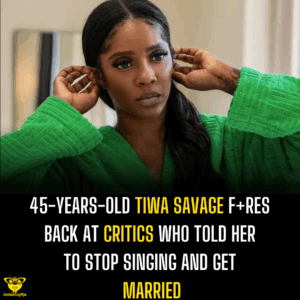 45-years-old Tiwa Savage fires back at critics who told her to stop singing and get married