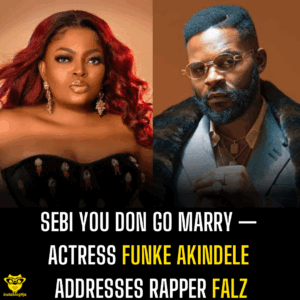 Sebi you don go marry — Actress Funke Akindele addresses rapper Falz