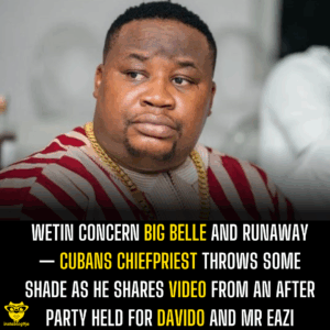 Wetin concern big belle and Runaway — Cubans Chiefpriest throws some shade as he shares video from an after party held for Davido and Mr Eazi