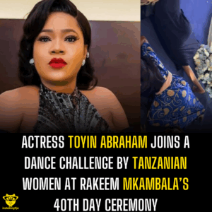 Actress Toyin Abraham joins a dance challenge by Tanzanian women at Rakeem Mkambala’s 40th day ceremony