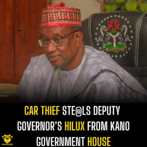 Car Thief Ste@ls Deputy Governor’s Hilux from Kano Government House